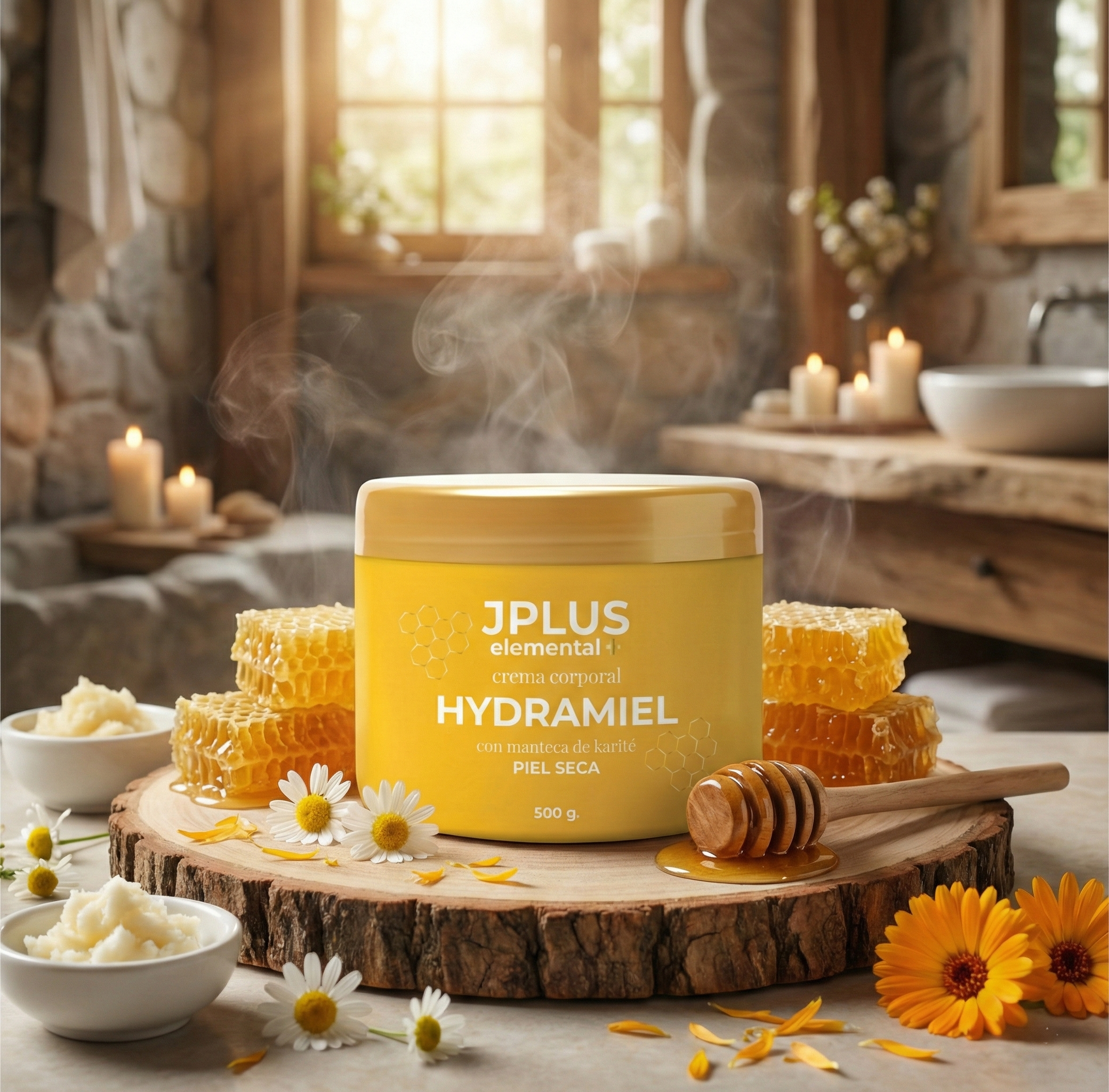 Hydramiel - Crema corporal para piel seca con manteca de karité 500 g.