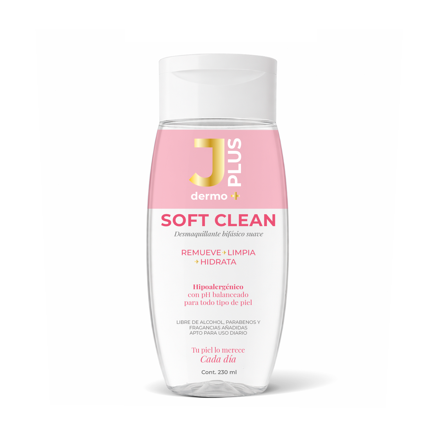 Desmaquillante Soft Clean bifásico suave 230 ml.