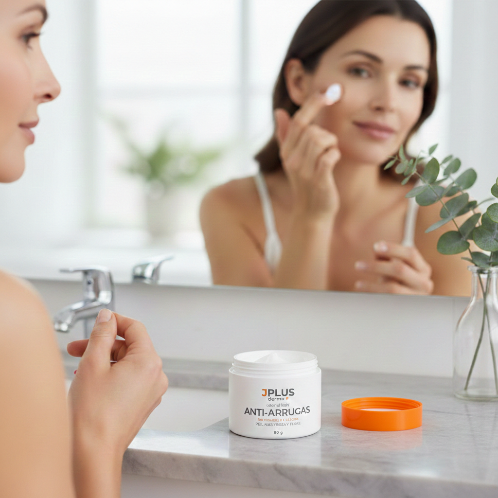 Crema facial Anti-Arrugas con vitamina E y colágeno 90 g.